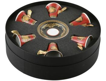 Set with 6 tea cups / saucers - Rosenthal versace